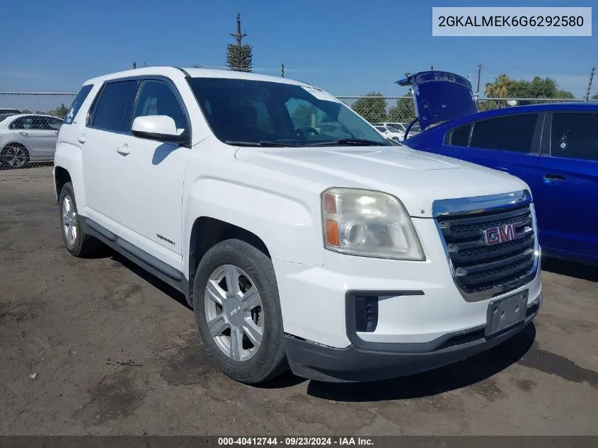 2016 GMC Terrain Sle-1 VIN: 2GKALMEK6G6292580 Lot: 40412744