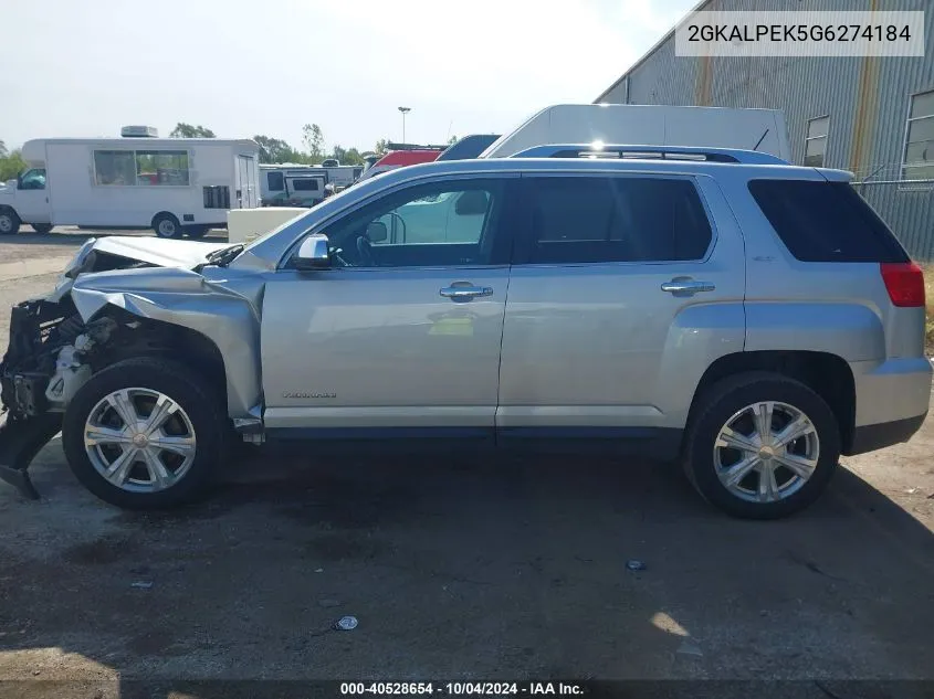 2016 GMC Terrain Slt VIN: 2GKALPEK5G6274184 Lot: 40528654