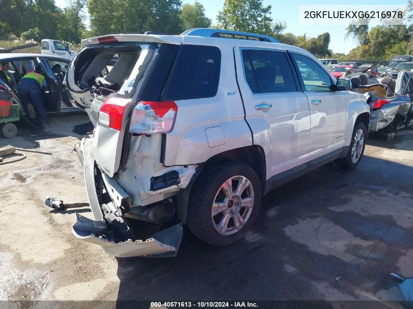 2016 GMC Terrain Slt VIN: 2GKFLUEKXG6216978 Lot: 40571613