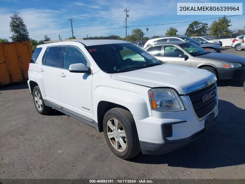 2016 GMC Terrain Sle-1 VIN: 2GKALMEK8G6339964 Lot: 40593191