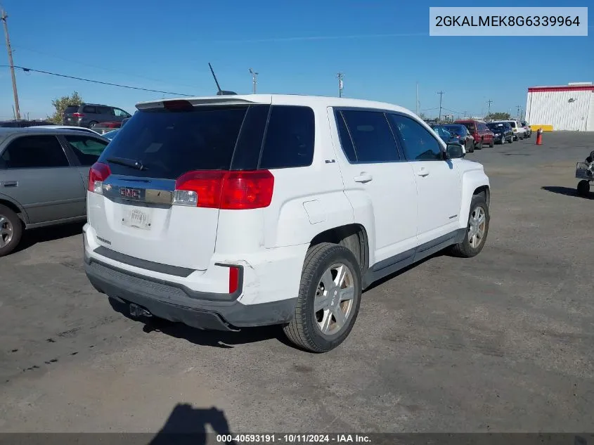 2016 GMC Terrain Sle-1 VIN: 2GKALMEK8G6339964 Lot: 40593191