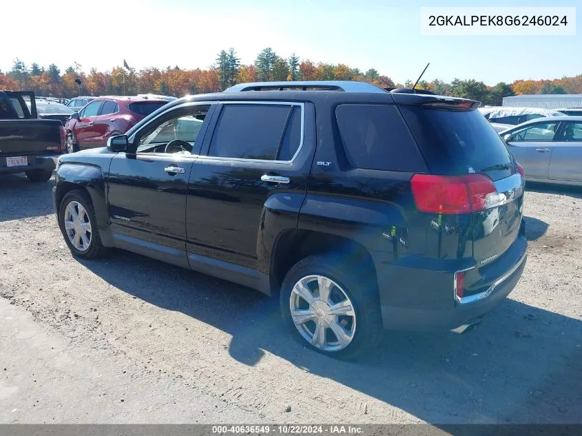 2016 GMC Terrain Slt VIN: 2GKALPEK8G6246024 Lot: 40636549