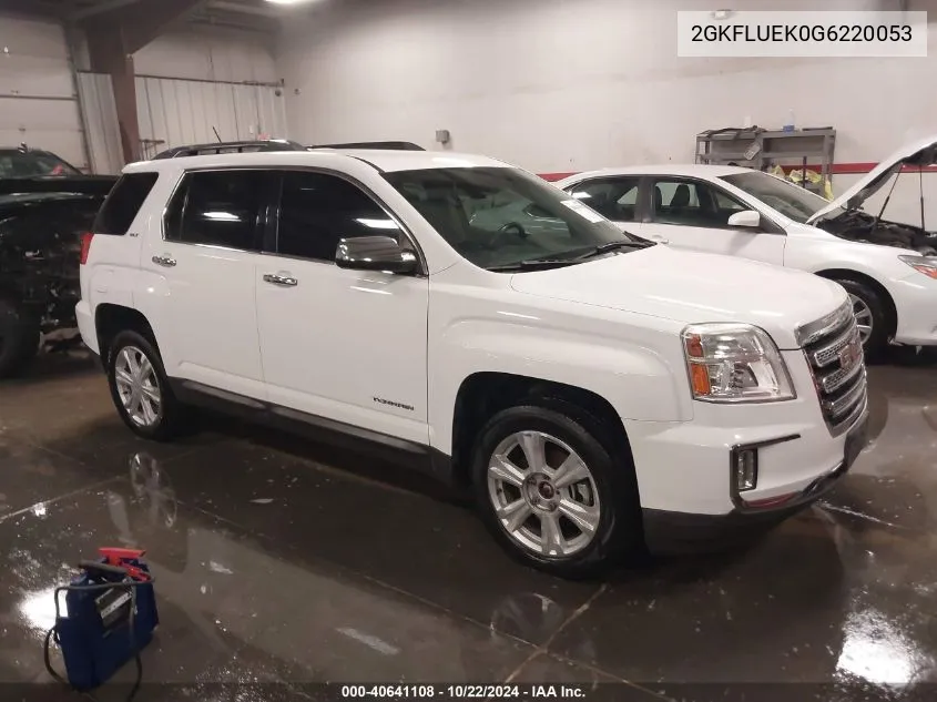 2016 GMC Terrain Slt VIN: 2GKFLUEK0G6220053 Lot: 40641108