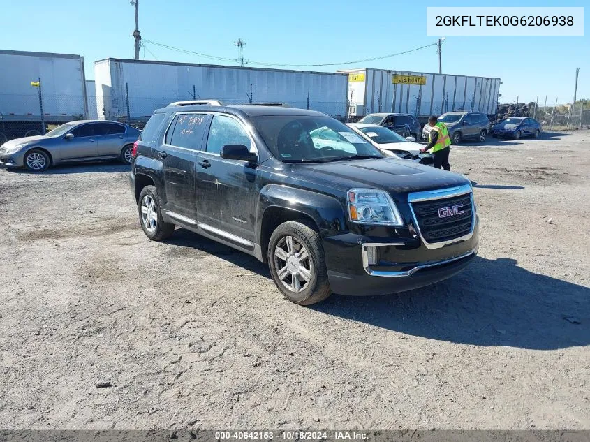 2GKFLTEK0G6206938 2016 GMC Terrain Sle-2