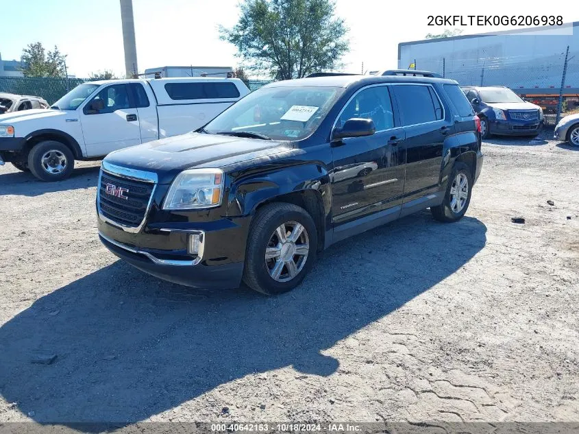 2016 GMC Terrain Sle-2 VIN: 2GKFLTEK0G6206938 Lot: 40642153