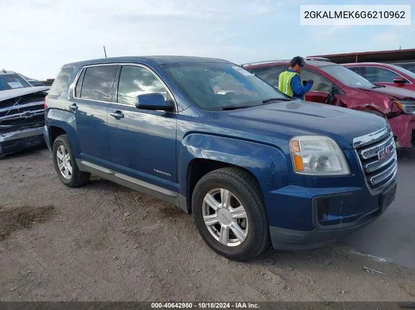 2016 GMC Terrain Sle-1 VIN: 2GKALMEK6G6210962 Lot: 40642980