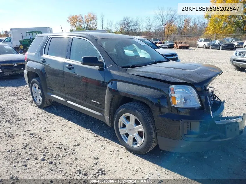 2016 GMC Terrain Sle VIN: 2GKFLSEK6G6202547 Lot: 40675366