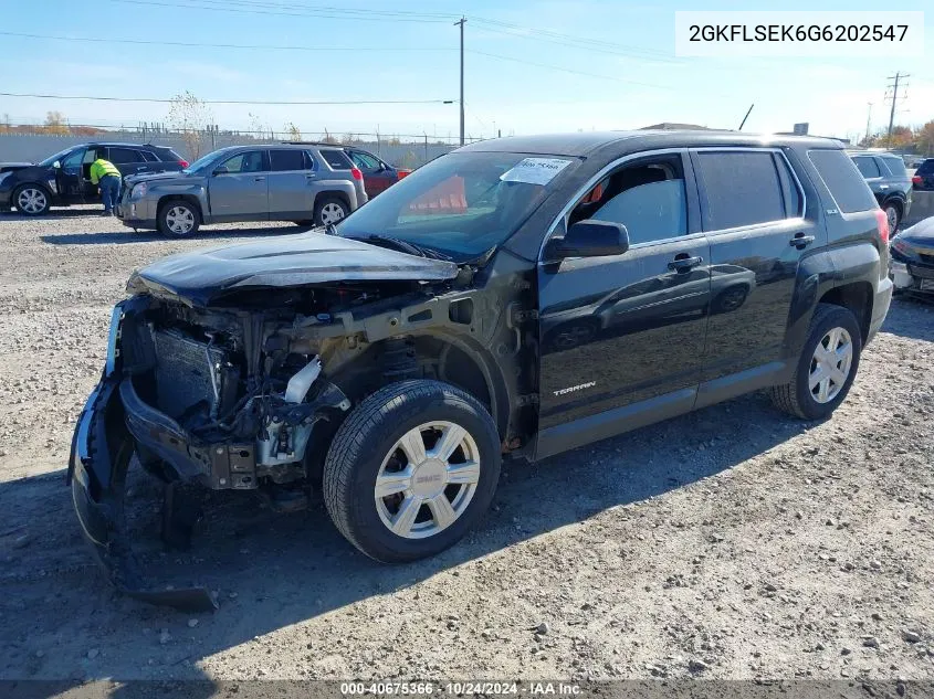 2016 GMC Terrain Sle VIN: 2GKFLSEK6G6202547 Lot: 40675366