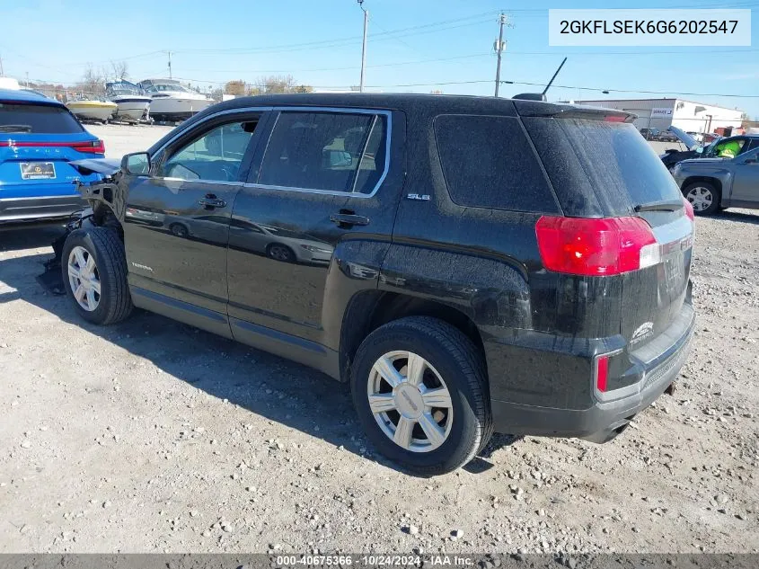 2016 GMC Terrain Sle VIN: 2GKFLSEK6G6202547 Lot: 40675366