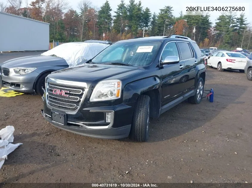 2016 GMC Terrain Slt VIN: 2GKFLUE34G6275680 Lot: 40731619