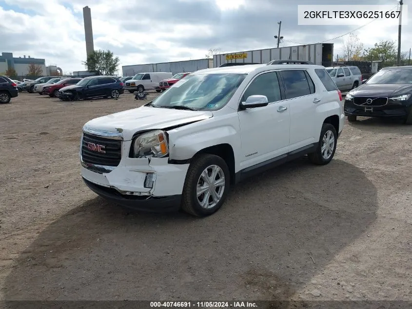 2016 GMC Terrain Sle-2 VIN: 2GKFLTE3XG6251667 Lot: 40746691