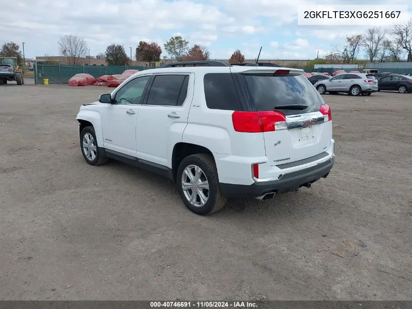 2016 GMC Terrain Sle-2 VIN: 2GKFLTE3XG6251667 Lot: 40746691