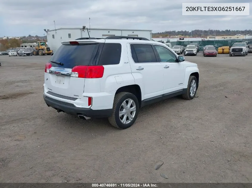 2016 GMC Terrain Sle-2 VIN: 2GKFLTE3XG6251667 Lot: 40746691