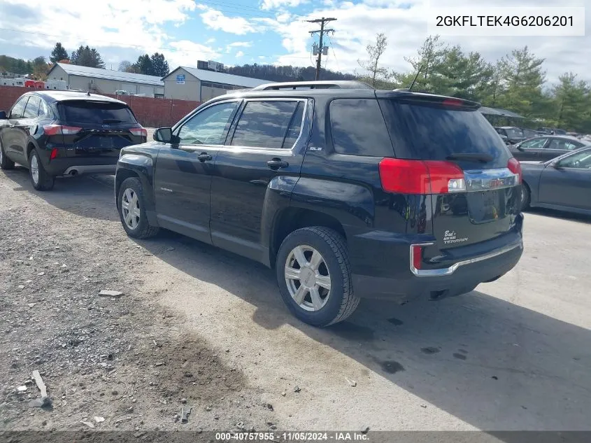 2016 GMC Terrain Sle-2 VIN: 2GKFLTEK4G6206201 Lot: 40757955