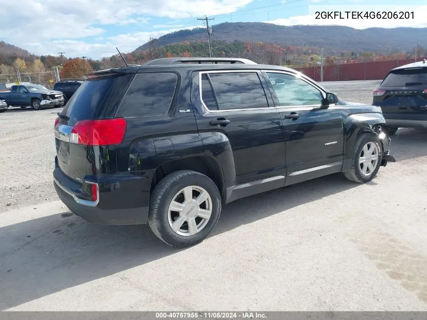 2016 GMC Terrain Sle-2 VIN: 2GKFLTEK4G6206201 Lot: 40757955