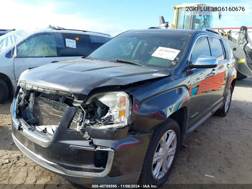 2016 GMC Terrain Slt VIN: 2GKFLUE38G6160676 Lot: 40788595