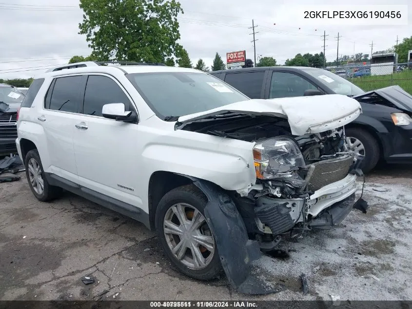 2016 GMC Terrain Slt VIN: 2GKFLPE3XG6190456 Lot: 40795511