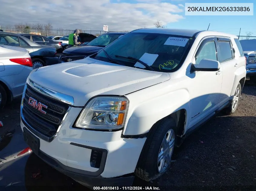 2016 GMC Terrain Sle-1 VIN: 2GKALMEK2G6333836 Lot: 40810413