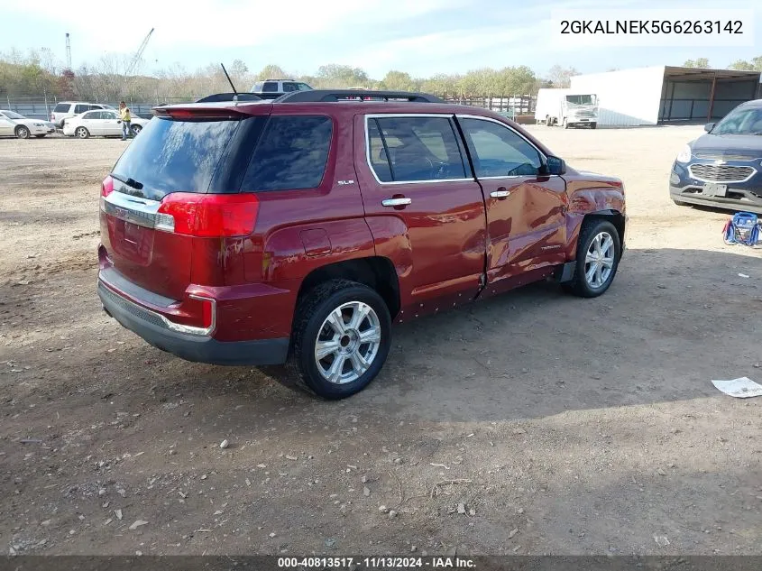 2016 GMC Terrain Sle-2 VIN: 2GKALNEK5G6263142 Lot: 40813517