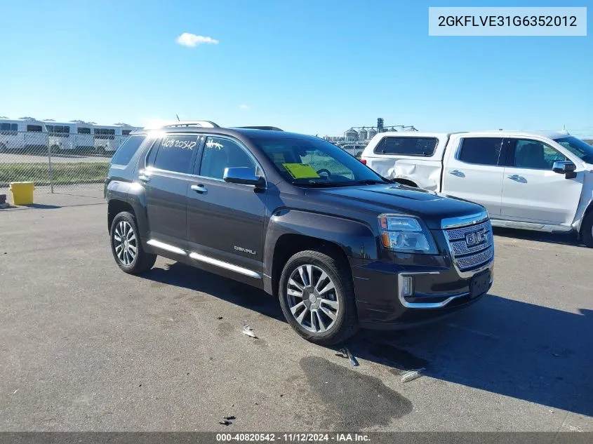 2GKFLVE31G6352012 2016 GMC Terrain Denali