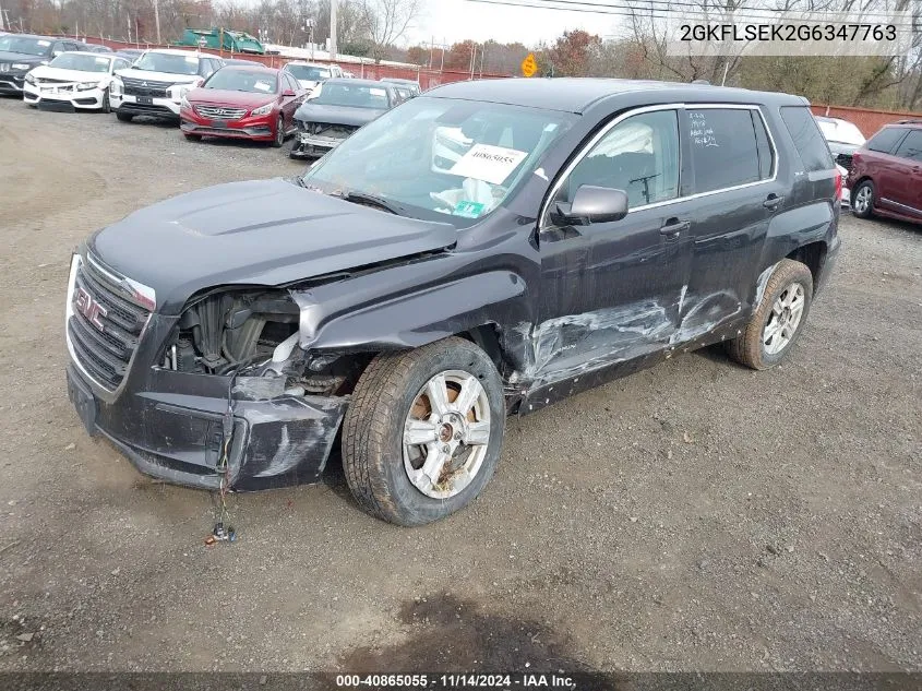 2016 GMC Terrain Sle-1 VIN: 2GKFLSEK2G6347763 Lot: 40865055