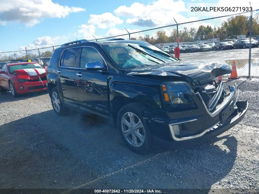 2016 GMC Terrain Slt VIN: 2GKALPEK5G6271933 Lot: 40872642