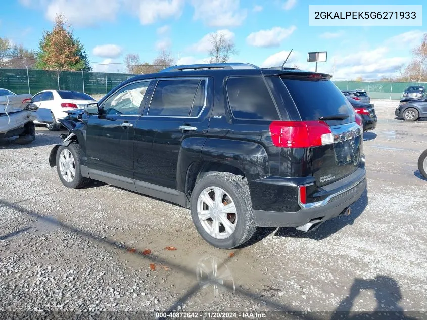 2016 GMC Terrain Slt VIN: 2GKALPEK5G6271933 Lot: 40872642