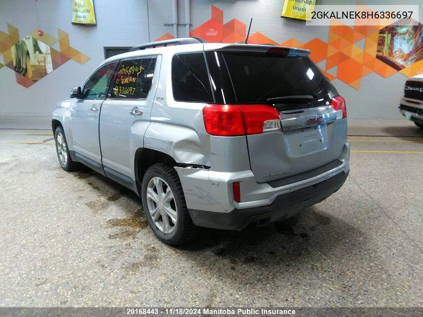 2017 GMC Terrain Sle VIN: 2GKALNEK8H6336697 Lot: 20168443