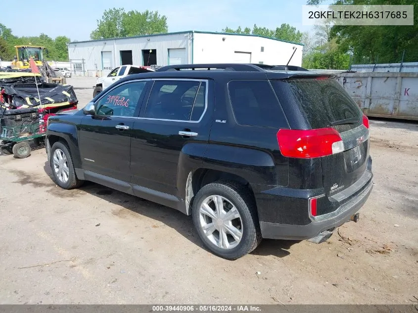 2017 GMC Terrain Sle-2 VIN: 2GKFLTEK2H6317685 Lot: 39440906