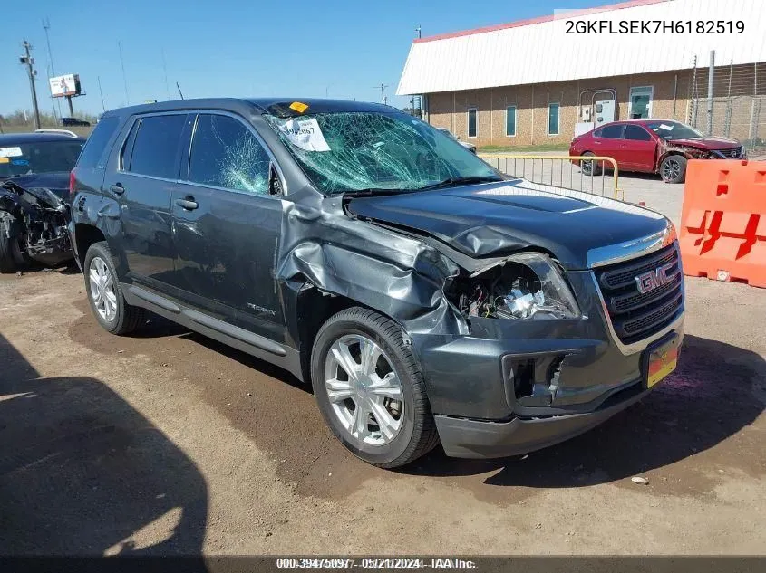 2017 GMC Terrain Sle-1 VIN: 2GKFLSEK7H6182519 Lot: 39475097