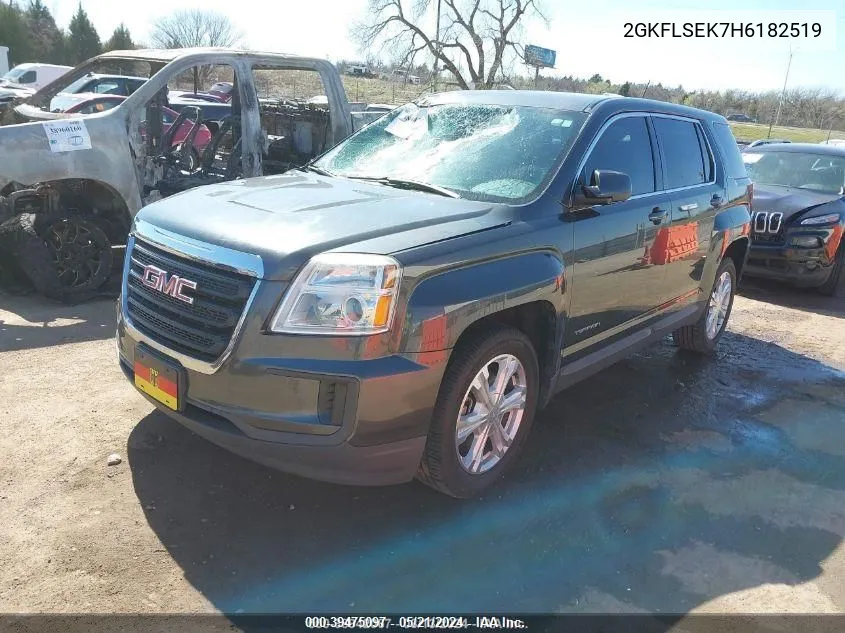 2017 GMC Terrain Sle-1 VIN: 2GKFLSEK7H6182519 Lot: 39475097