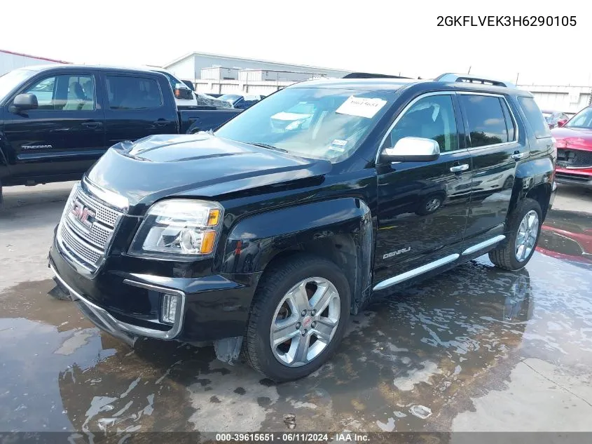 2017 GMC Terrain Denali VIN: 2GKFLVEK3H6290105 Lot: 39615651