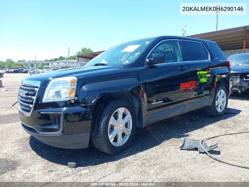 2017 GMC Terrain Sle-1 VIN: 2GKALMEK0H6290146 Lot: 39756764