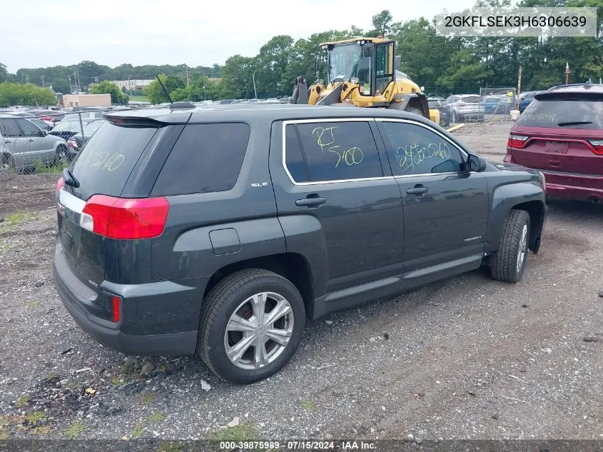 2017 GMC Terrain Sle-1 VIN: 2GKFLSEK3H6306639 Lot: 39875989