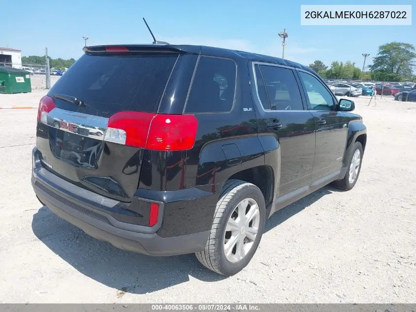 2GKALMEK0H6287022 2017 GMC Terrain Sle-1