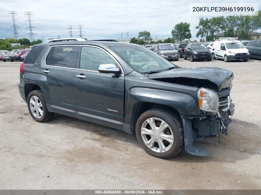 2017 GMC Terrain Slt VIN: 2GKFLPE39H6199196 Lot: 40066888