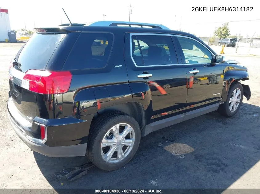 2GKFLUEK8H6314182 2017 GMC Terrain Slt