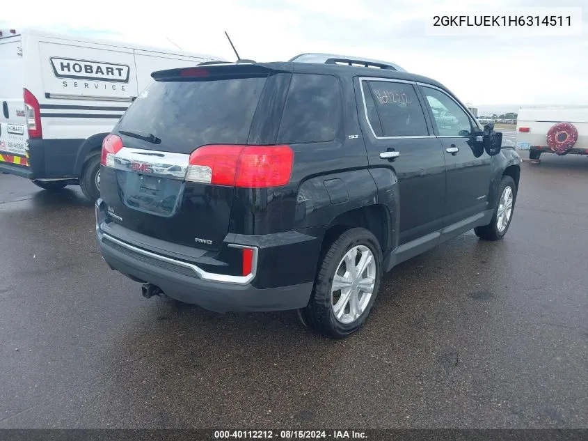 2GKFLUEK1H6314511 2017 GMC Terrain Slt