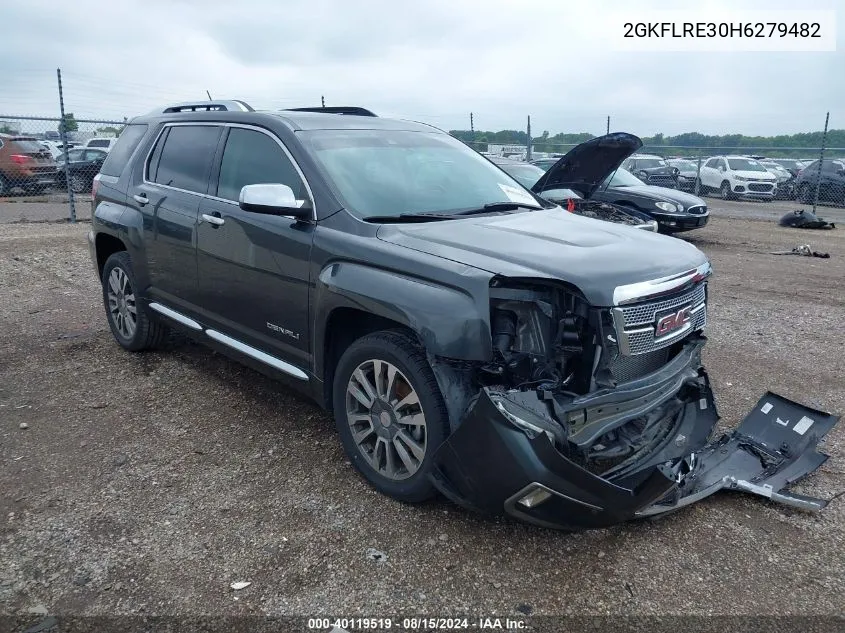 2017 GMC Terrain Denali VIN: 2GKFLRE30H6279482 Lot: 40119519