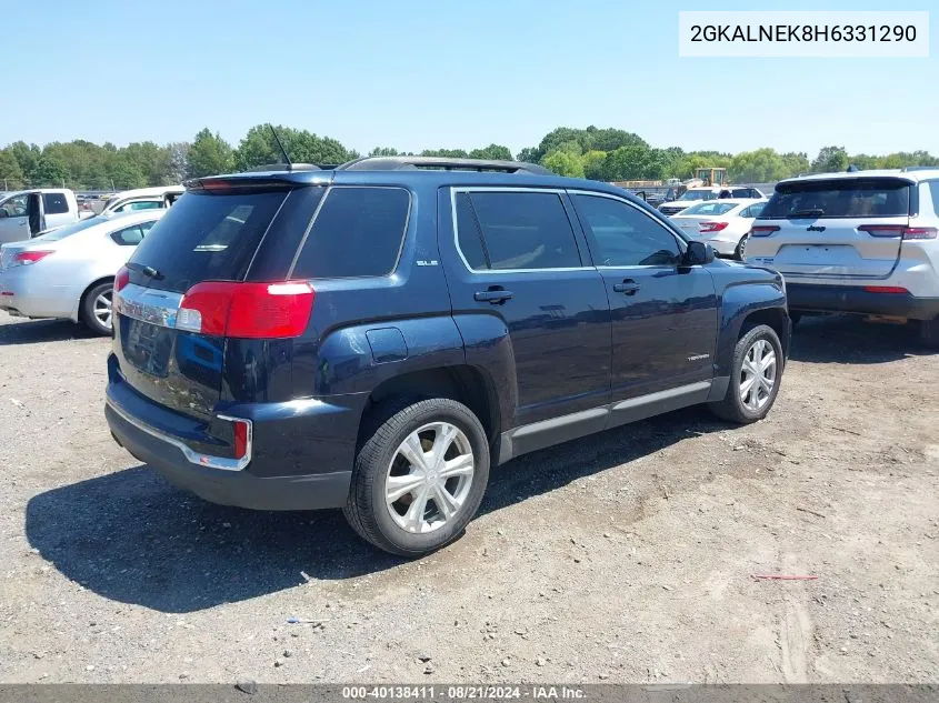 2017 GMC Terrain Sle VIN: 2GKALNEK8H6331290 Lot: 40138411