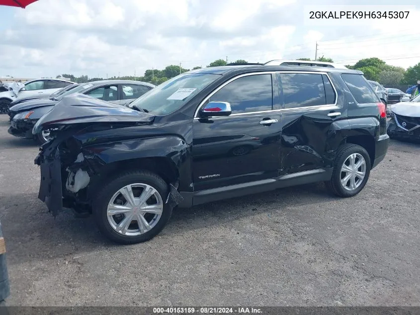 2017 GMC Terrain Slt VIN: 2GKALPEK9H6345307 Lot: 40153159