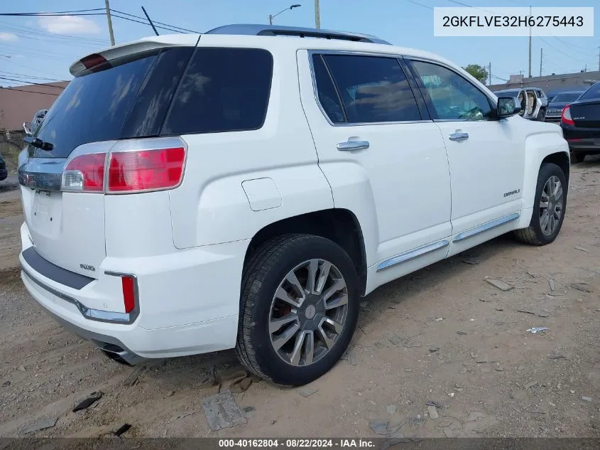 2GKFLVE32H6275443 2017 GMC Terrain Denali