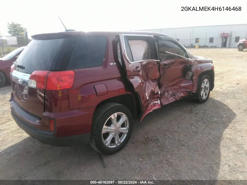 2017 GMC Terrain Sle-1 VIN: 2GKALMEK4H6146468 Lot: 40162897