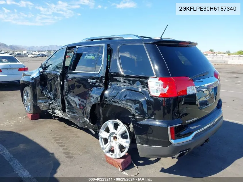 2017 GMC Terrain Slt VIN: 2GKFLPE30H6157340 Lot: 40229211