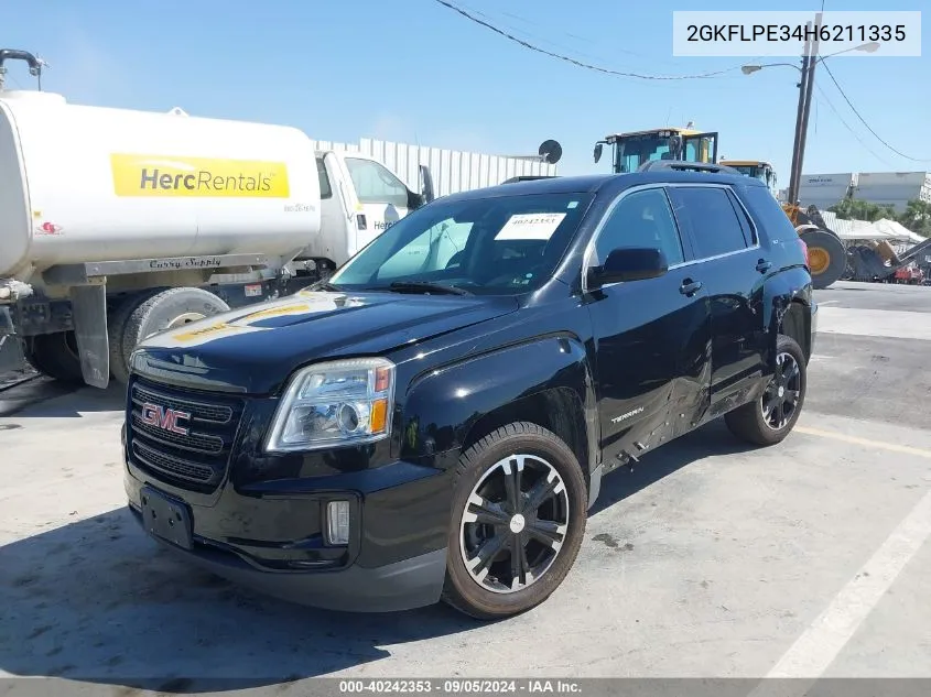 2017 GMC Terrain Slt VIN: 2GKFLPE34H6211335 Lot: 40242353