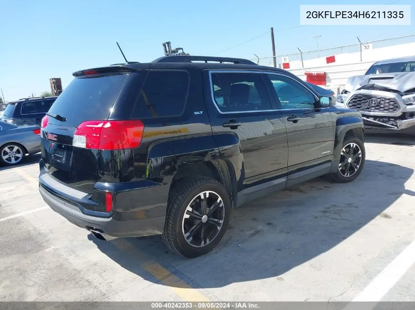 2017 GMC Terrain Slt VIN: 2GKFLPE34H6211335 Lot: 40242353