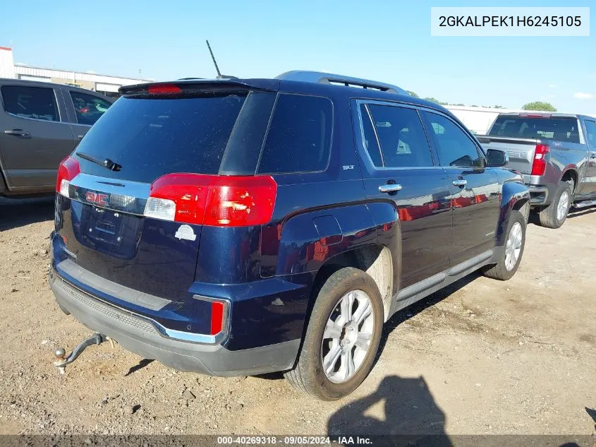 2017 GMC Terrain Slt VIN: 2GKALPEK1H6245105 Lot: 40269318