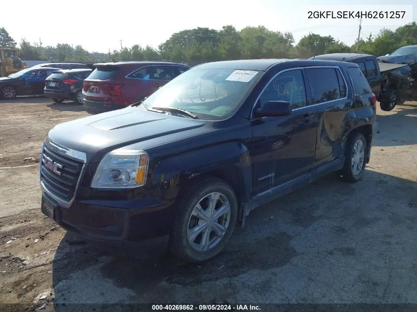 2GKFLSEK4H6261257 2017 GMC Terrain Sle