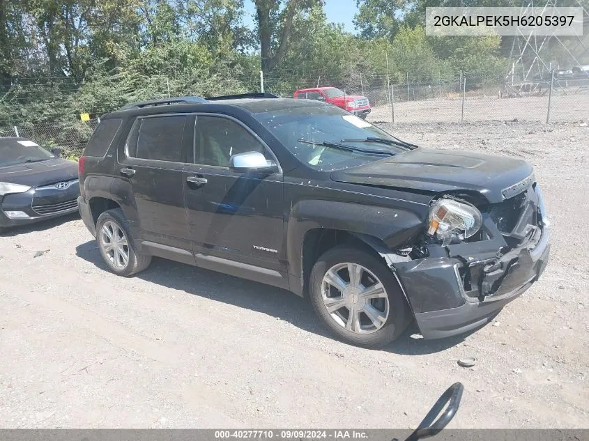 2017 GMC Terrain Slt VIN: 2GKALPEK5H6205397 Lot: 40277710