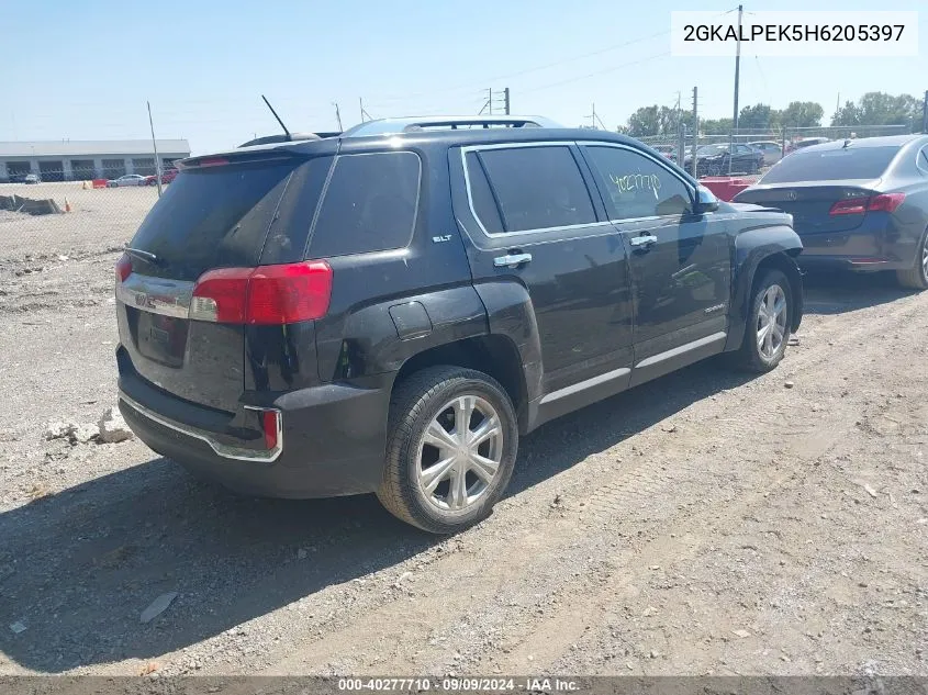 2017 GMC Terrain Slt VIN: 2GKALPEK5H6205397 Lot: 40277710